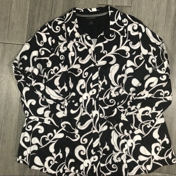 Lane Bryant Cotton Blend Button Down Shirt - Picture 3 of 5